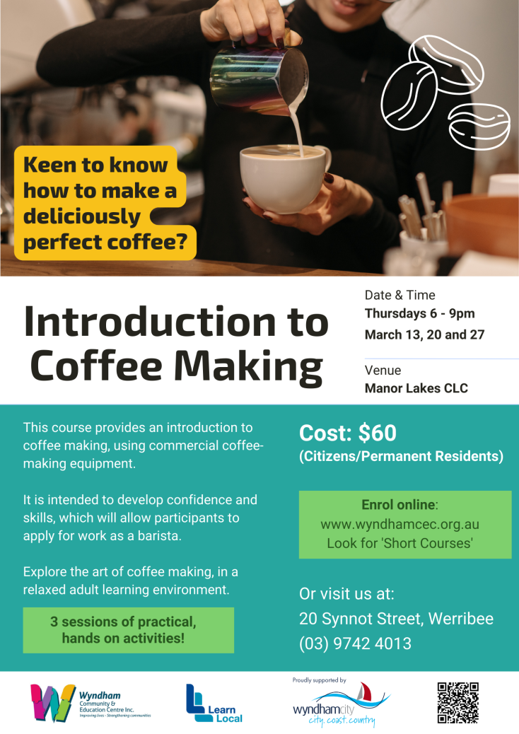 Introduction to Coffee Making Wyndham City